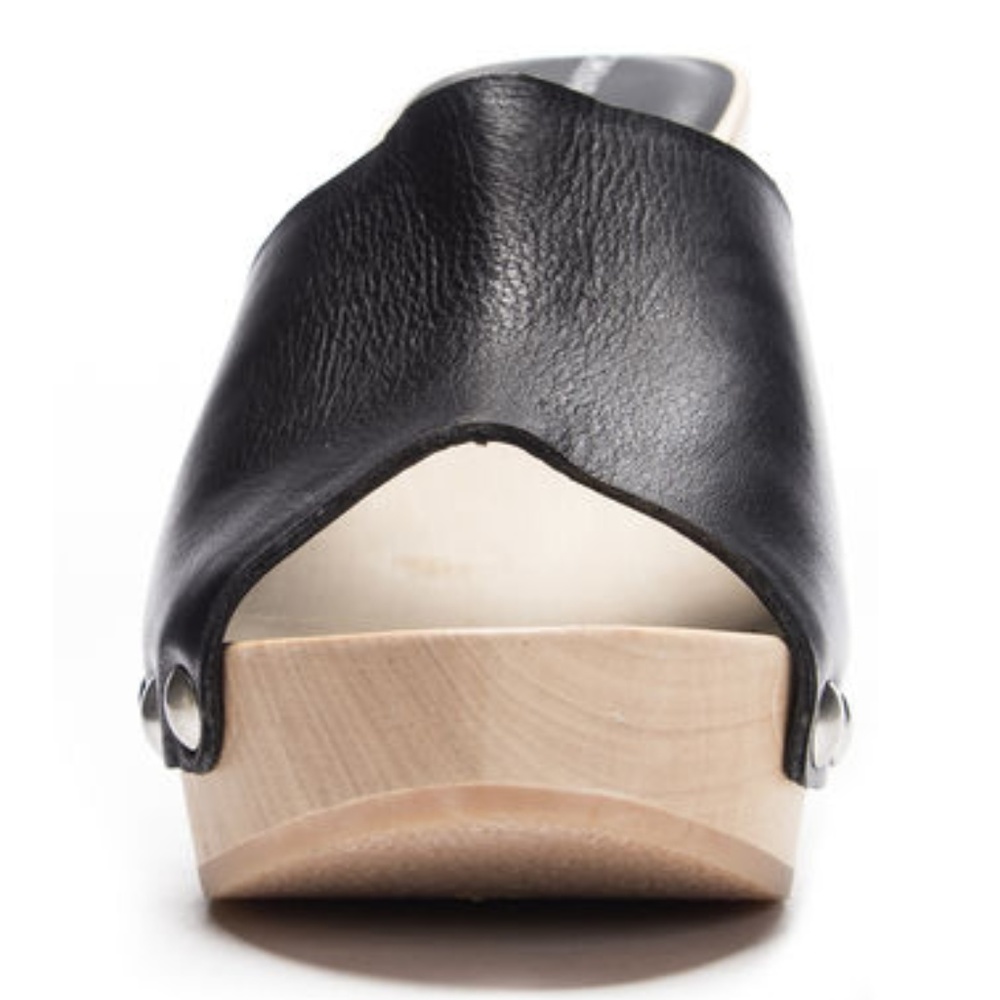 Chinese Laundry Fox Slide Sandal Black Leather - Picture 2 of 3